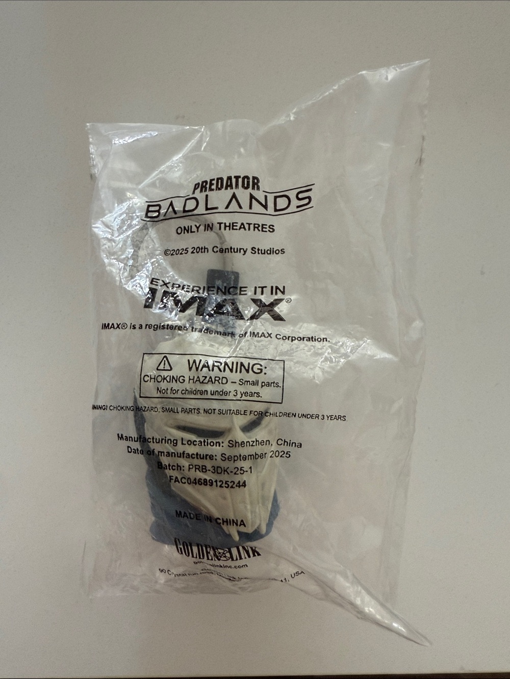 Predator Badlands IMAX Promo Keychain